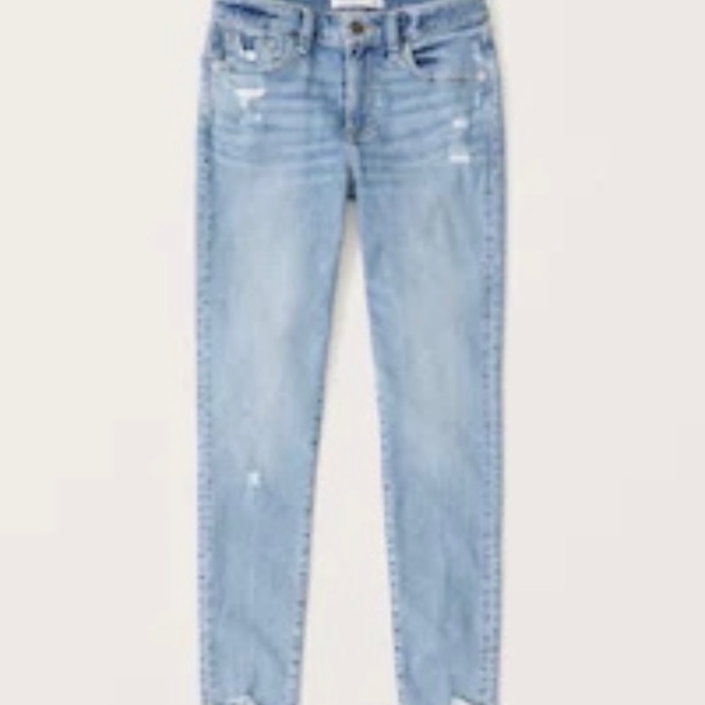 Abercrombie & Fitch Midrise Super Skinny Ankle Jeans